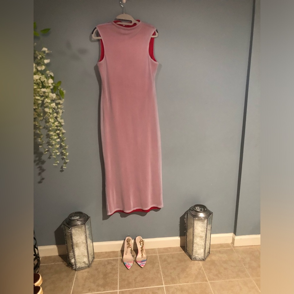 Chic Sleeveless Red Midi Dress